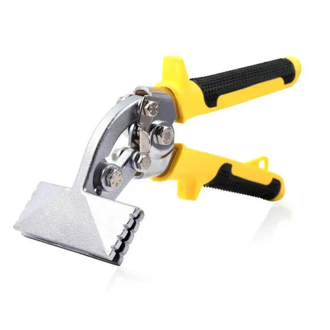 3 Inch Curved Jaw Hand Seamer For Sheet Metal Pro Grade Offset Bender Tool with black and yellow handles