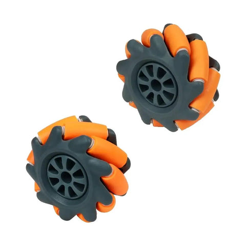 65mm High Hardness Plastic Mecanum Wheel Omnidirectional Wheel with Two Styles Couplings for RC Cars and DIY Robotics Projects