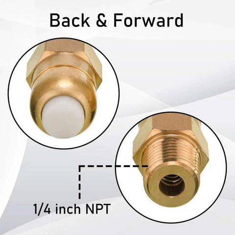 PWACCS pressure washer thermal relief valve kit, brass 1/4 inch NPT fittings, 2-pack