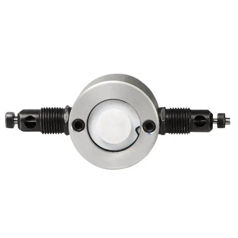 Front view of Double Head Nibbler for Sheet Metal Cutting with 360 Degree Adjustable Heads, drill accessory for metal fabrication