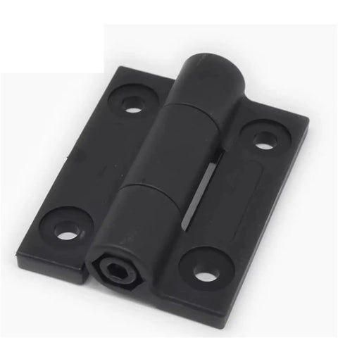 Constant Torque Position Control Friction Adjustable Hinge Weld On One Color 1 Piece Heavy Duty Hinge shown flat for doors.
