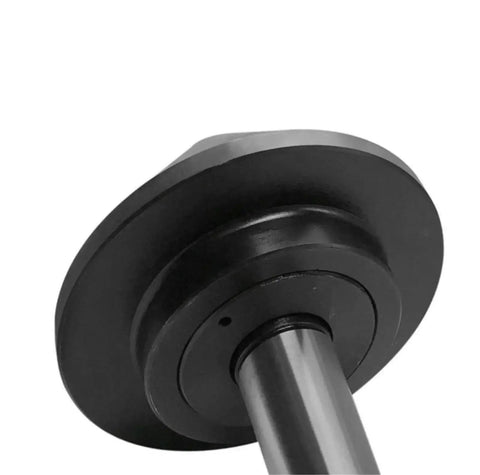 MT4 Bullnose Live Center 75 Degree Morse Taper For Lathe Turning, Pro Grade Shop Ready Precision Live Center, side view of black tooling