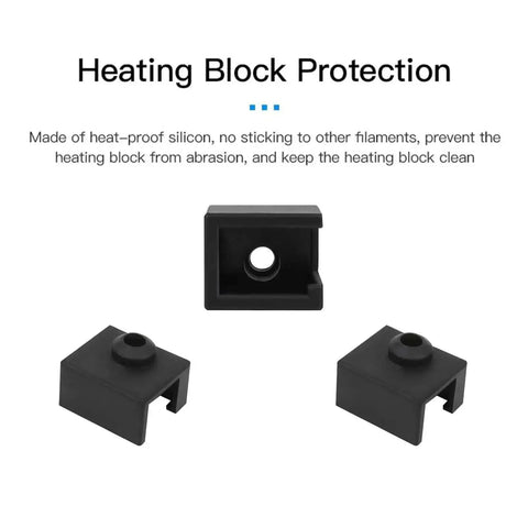 Ender 3 S1 Silicone Sock Bundle 5 Pcs And 10 Nozzles 0.4mm For Sprite Extruder Pro Kit heater block protection