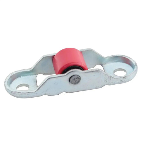 Sliding Door And Window Pulleys 16x52mm Durable PP Silent Bearing Flat Wheel in metal housing, single pulley
