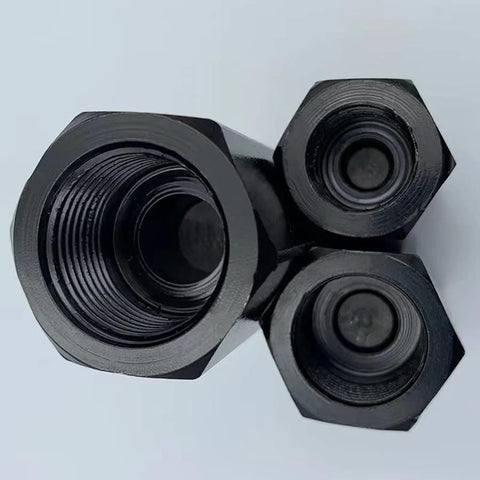 Hydraulic check valve assembly, black metal, 3/8 in NPT ports, single-direction oil valve