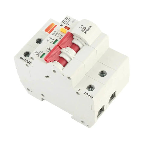 Smart Circuit Breaker 2P 100A AC220V With Built In Antenna And Flame Retardant Shell App Remote Control Easy Home Panel Upgrade Compact Miniature Breaker For Diy Wiring And Fast Remote Switching