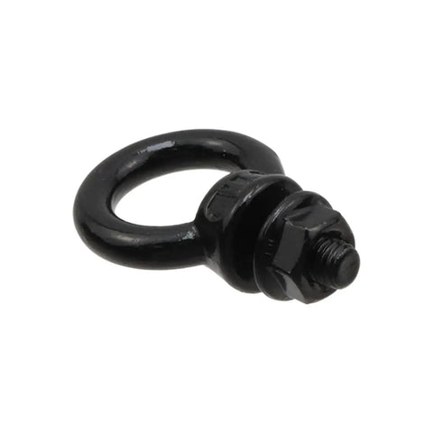 10 Pack M6 Lifting Eye Bolts In Black Stainless Steel With Lock Nuts For Heavy Duty Rigging, Eye Bolt Rings For Hanging Hammocks And Swing Chairs