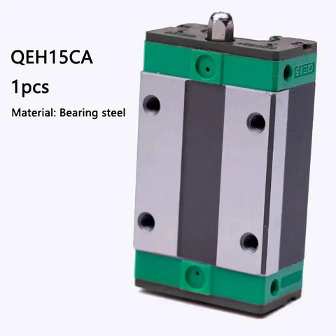 Beefy Linear Rail Carriage Block Bearing Steel Square Slide Carriage Slider For QEH15 And EGR15 Linear Rail Guide shown upright