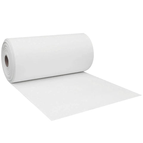 Ceramic fiber paper roll, white, 1/32 in thick, 24 in x 25 ft, 2300°F rated, non-asbestos gasket material, Amazon brand