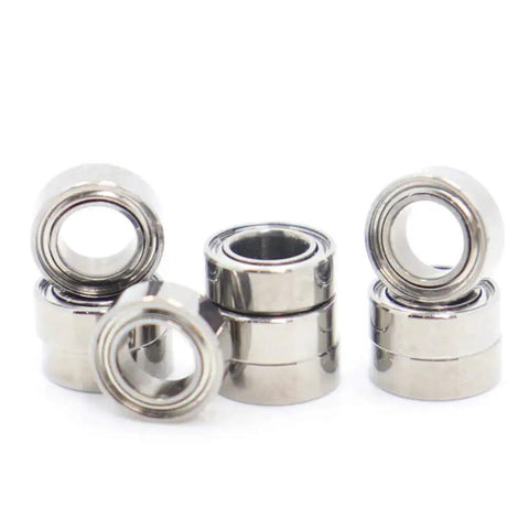 Beefy Ten Pack Shielded Miniature Ball Bearings 4x7x2.5mm MR74ZZ ABEC Five Chrome Steel Dual Shielded