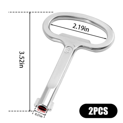 6mm Hole Universal Cabinet Key For Switchgear Control Network GGD Cabinets And AE Boxes Industrial Enclosures 2 Pack
