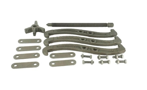 Components of 10 Inch Gear Puller Workhorse With 3 Jaw And 2 Jaw Convertible Design Reversible Jaws For Pulley Gear Bearing Removal