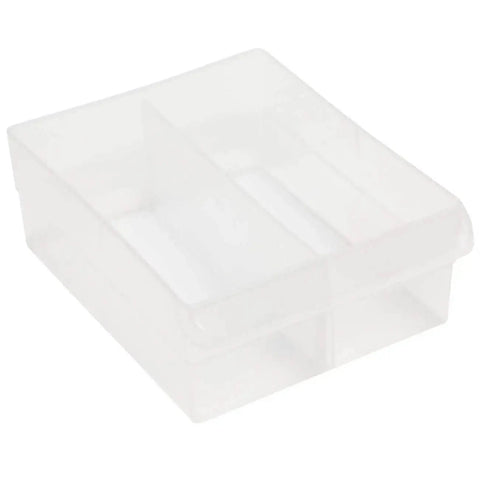 Clear length dividers for plastic storage drawers, 6 pack, creating custom compartments for craft and hardware cabinets.