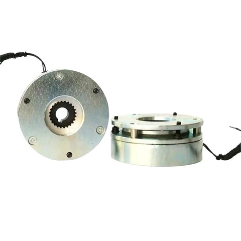 EFZRZYJ micro power-loss electromagnetic brake units; front plate with toothed hub and side-view brake housing