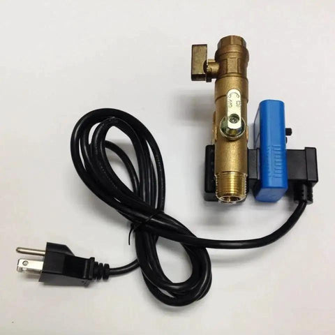 Timed Electric Auto Drain With Strainer Replacement One Quarter Inch NPT For Ingersoll Rand EAD25 BABC5025DK with LED indicator, test button, and power cord