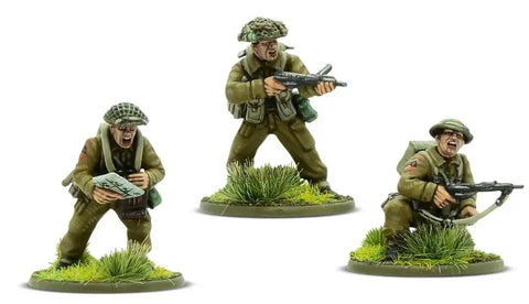 British And Canadian Army Infantry 28mm Plastic Miniatures For Bolt Action War Game 1943 To 1945 with helmets and rifles