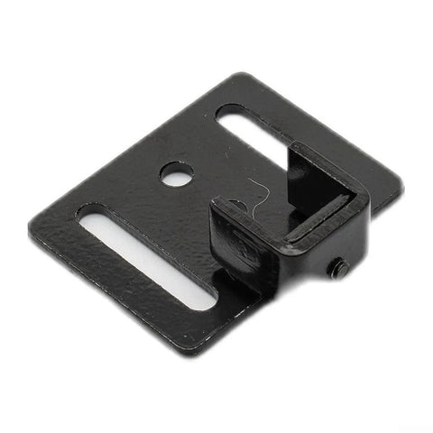 Sliding Barn Door Hardware Track Kit With Soft Close Damper 2 Pack component, black metal bracket for quiet smooth closures.