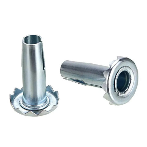 Beefy 12 Pcs Heavy Duty Steel Caster Sockets For Wheel Stems One And A Quarter Inch High By Three Eighths Inch Diameter Metal Stem