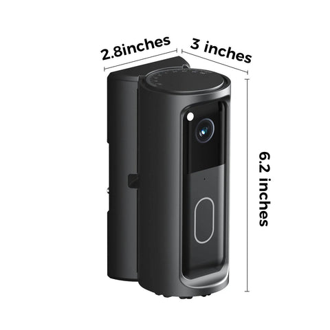 Adjustable 360 Degree No Drill Doorbell Mount For Blink Doorbell 2025 Model Adhesive Wall Bracket Holder Anti Theft Security Mount For Home Apartment And Dorm Easy 360 Degree Angle Adjustment