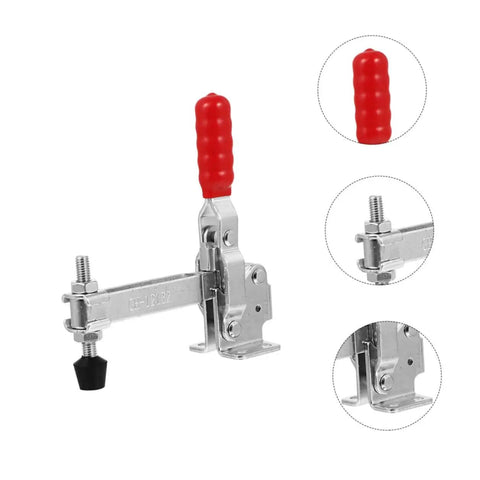 Heavy Duty Welding Toggle Clamps Set With Rubber Tips Two Pack Quick Release Workshop Clamps for woodworking and jigs.