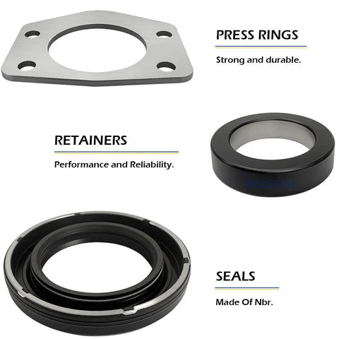Beefed-Up Axle Bearing And Seal Kit With Drum Brake Setup components for Jeep Dana 44 Rear 1997-2006 Replacement OEM 36797 565903 35239