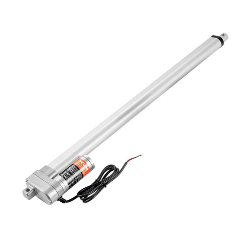 Rugged 12 Volt 20 Inch Waterproof IP65 Linear Actuator With Mounting Bracket For Outdoor Use 660 Pounds Force 3000 Newtons And Smooth 0.19 Inch Per Second Travel