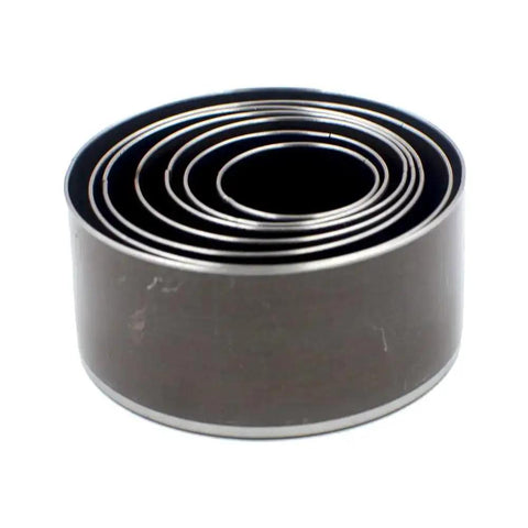 Handy 7 Size Round Hole Punch Kit For Leather And Crafts 20Mm To 50Mm Carbon Steel Hollow Cutter stacked view