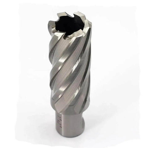 Rugged HSS Annular Cutter For Magnetic Drill Press JESTUOUS 3/4 Inch Weldon Shank, 1 Inch Cutting Diameter, 2 Inch Cutting Depth, Two Flat, 1 Piece Kit For Fast Metal Cutting In Home Shops And Industrial Machining, Heat Resistant And Long Lasting