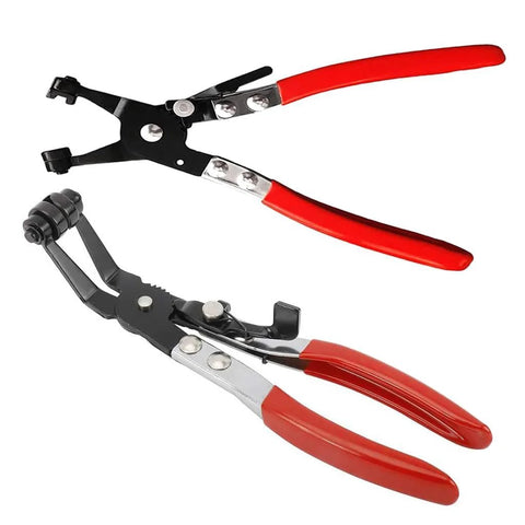 Two Piece Hose Clamp Pliers Set With 45 Degree Angle Flat Belt Hose Clamp Pliers And Wide And Flat Band Hose Clamp Pliers For Automotive