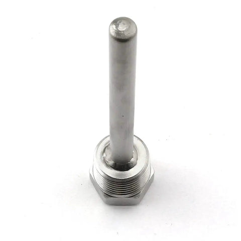 Two Pack Half Inch NPT Stainless Steel Thermowell With Nylon Cable Gland For Temperature Sensors, 100mm length, rust resistant