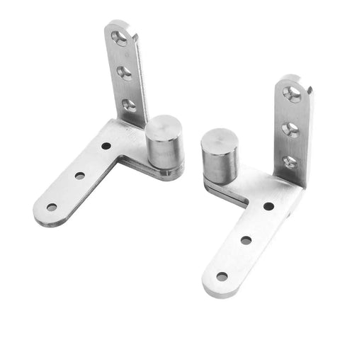Stainless Steel Floor Pivot Hinge For Heavy Wooden Doors With Concealed Hidden Revolving Design And High Load Bearing Capacity 80 By 80 Mm Silver And Black Finish Durable Heavy Duty Hardware KoiLykke