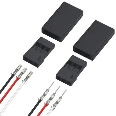 900 Piece Universal Servo Cable Connector Kit With Male And Female Crimp Pins 2.54mm Pitch for JR Hitec Connectors.