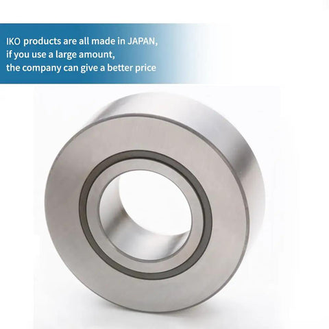 Support roller needle bearings NART/NURT series single piece with spherical bezel, showing a front view of the bearing.