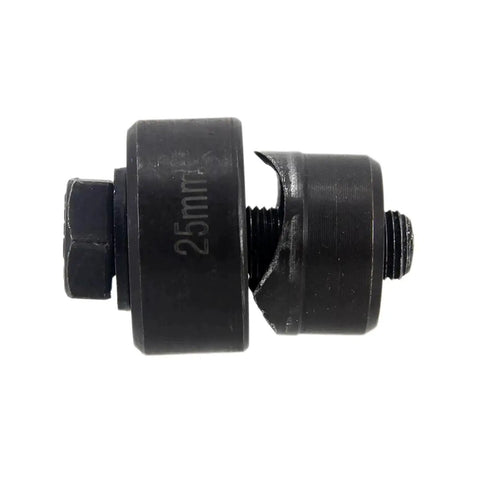 Pro Grade Heavy Duty Sheet Metal Punch Kit 25mm Manual Knockout Die close-up view with durable bearing steel construction.