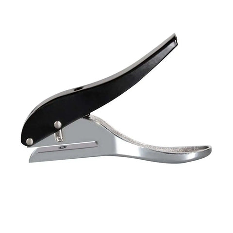 Ergonomic Handheld 1 Hole Paper Punch 8mm Diameter Full Metal Puncher That Handles Up To 25 Sheets And PVC Cards With 25mm Depth