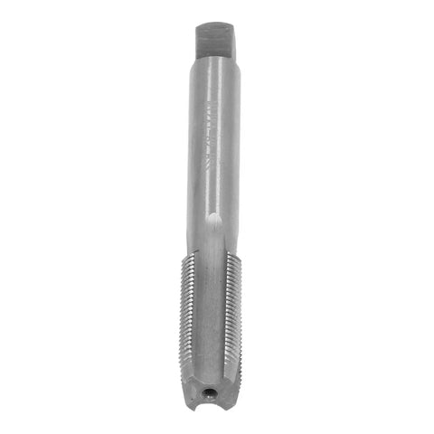 Universal Spark Plug Thread Repair Kit With M10x1.0 Inserts And M12x1.0 Tap In Stainless Steel For Automotive Engines, close-up of tap.