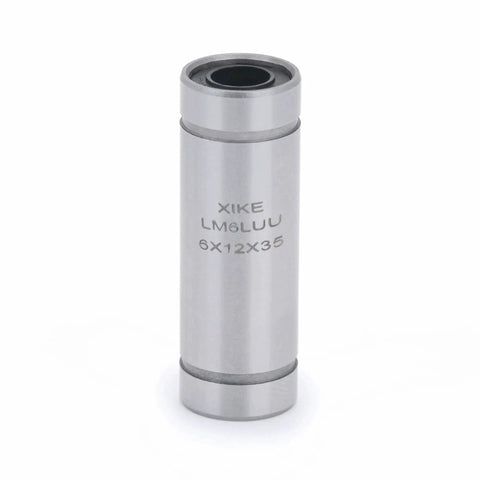 Two Pack LM6LUU Sealed Linear Ball Bearings 6x12x35mm for DIY 3D Printer CNC and workbench motion systems by XIKE.