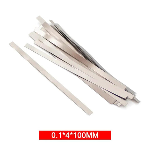 Nickel battery strips 0.1x4x100mm for spot welding battery packs