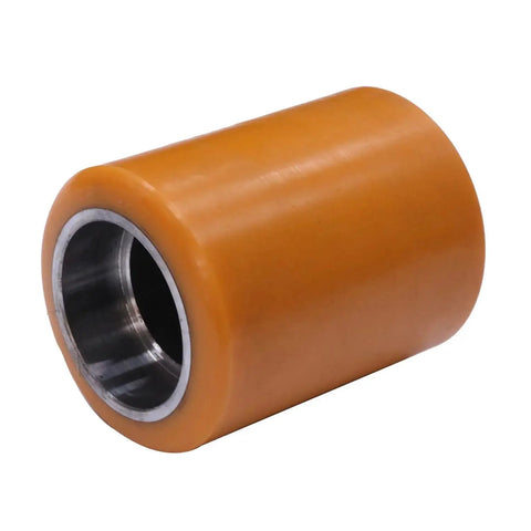 Poly Load Wheel Assembly 813014 Replacement For Crown Electric Pallet Jack WP 2300 WP 3000 Heavy Duty Wheel Easy Swap 2.1 Inch ID 3.3 Inch OD 4.1 Inch Tall 1 Year Warranty