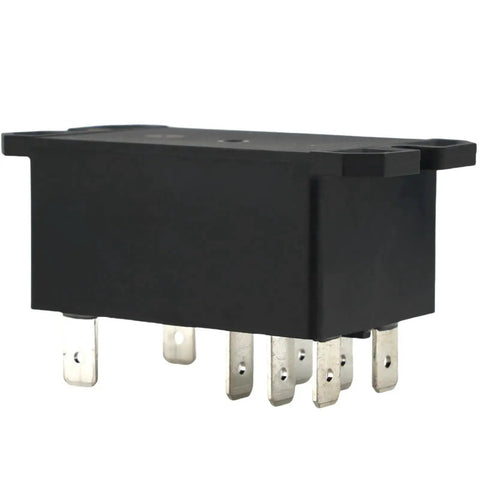 24VAC 30A General Purpose High Power Relay With DPST NC Contacts Two Form C for automotive and electrical systems, side view