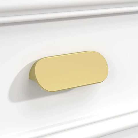 10 Pack Gold Cabinet Pulls 3 Inch Edge Pulls For Cabinets Desk Pull Gold Handle For Kitchen Cabinets With 76mm Hole Centers