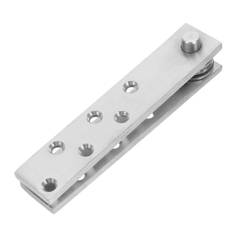 360 Degree Heavy Duty Stainless Steel Invisible Pivot Hinge for Secret Doors and Hidden Bookcases With Sleek Low Profile Design Concealed Rotation Hardware for Smooth Operation in Concealed Spaces by DOITOOL, shown from top view.