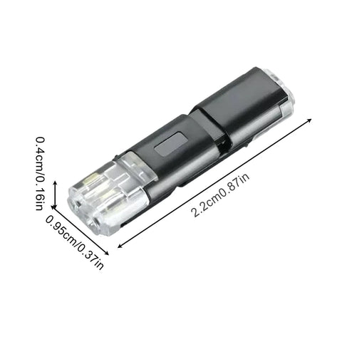 Close-up of 50 Pieces Quick Clip Fasteners For 22 18 AWG Automotive LED Wire Connectors And LED Strip Splicing