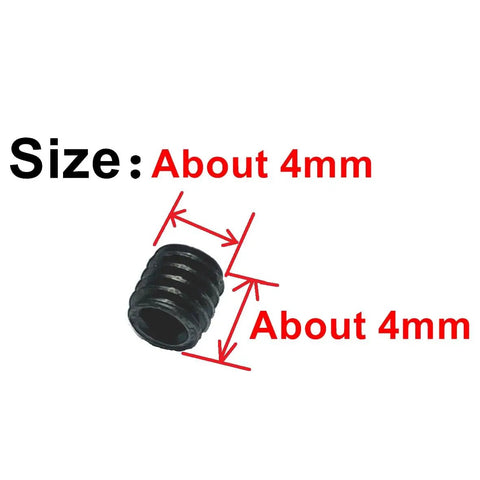 Premium 110 Piece M4 X 4mm Set Screws In 304 Stainless Steel With Hex Socket Allen Head Grub Screws showing size measurements