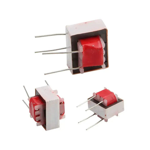 Five Pack EI14 Audio Isolation Transformer 600 600 Ohm 1 To 1 Coupling Transformer For Audio Gear shown in three views