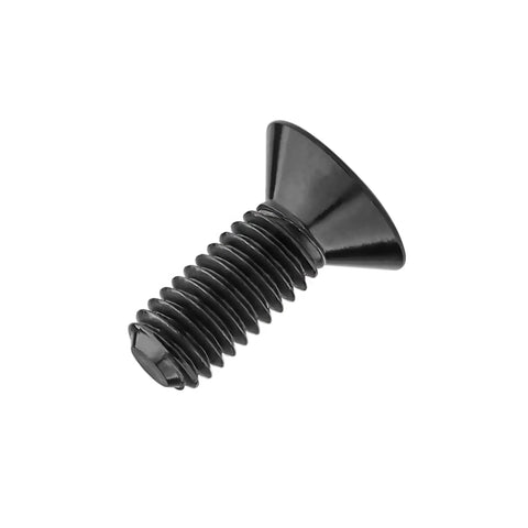Titanium M3 Countersunk Torx T10 Flat Head Bolt, 6AL4V Grade 5 Titanium Alloy, Black Finish, Close-up View