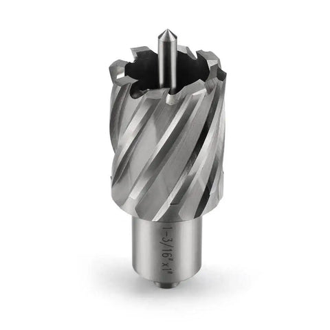 Rugged Annular Cutter Kit With Pilot Pin For Magnetic Drill Press JESTUOUS HSS Slugger Bits One And Three Sixteenths Inch Diameter