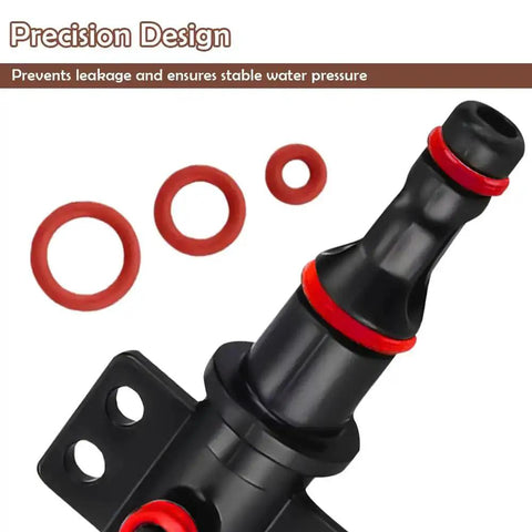 30 Piece Silicone O Ring Kit for Espresso Machines, DIY Repair Seal Set for Fully Automatic Coffee Makers, black and red rings