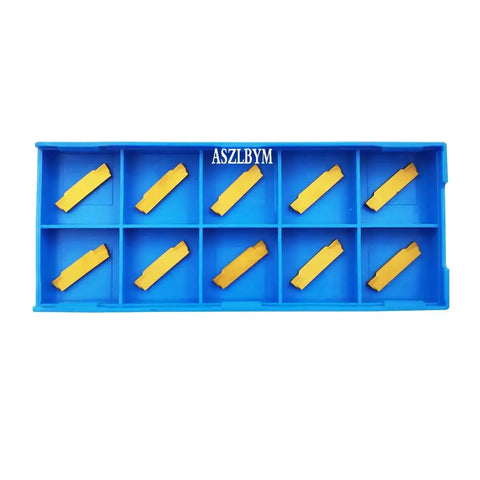 Lathe Grooving Tool Holder Kit With 12mm Shank MGEHR1212-1.5 And 11 MGMN150-G Carbide Inserts in blue storage case