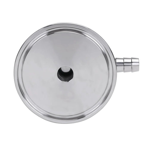 DERNORD sanitary sample valve, 2-inch tri-clamp ferrule, 64 mm OD, elliptic handle, stainless steel